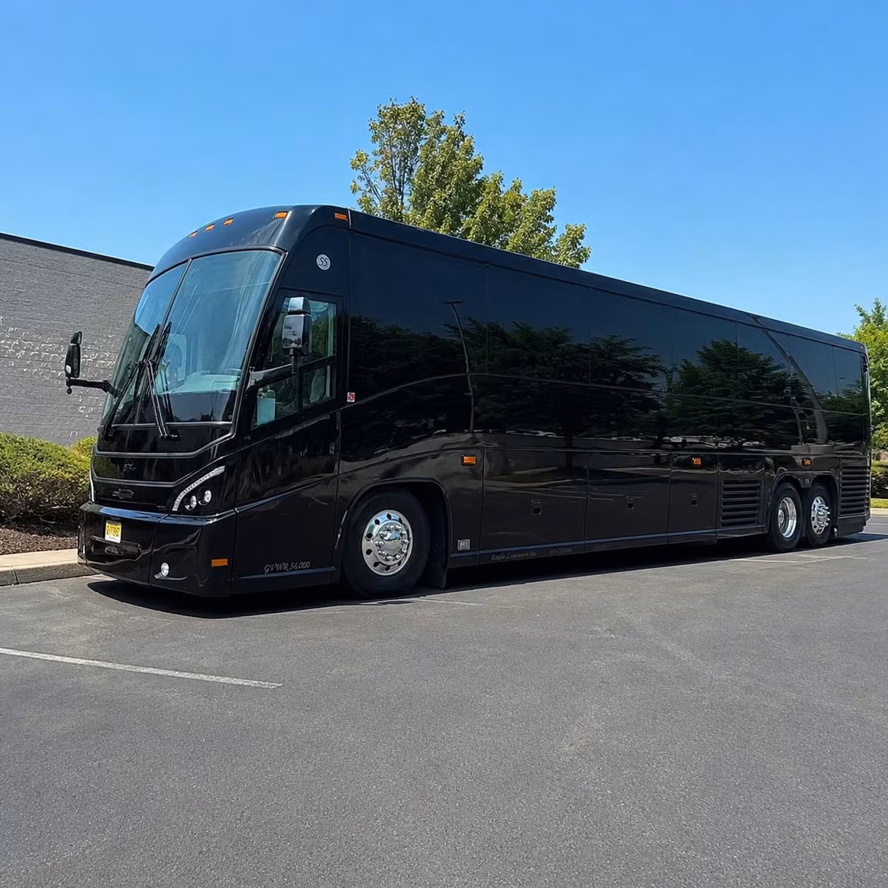 layton charter bus rental exterior
