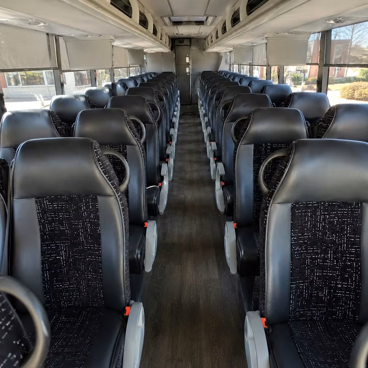 layton charter bus rental interior